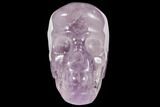 Carved Amethyst Crystal Skull #111715-1